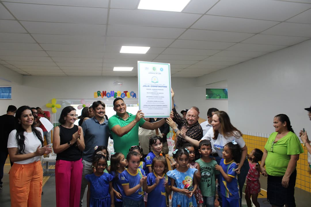 INAUGURAÇÃO DO CENTRO MUNICIPAL DE EDUCAÇÃO INFANTIL JULIA CONSTANTINO.